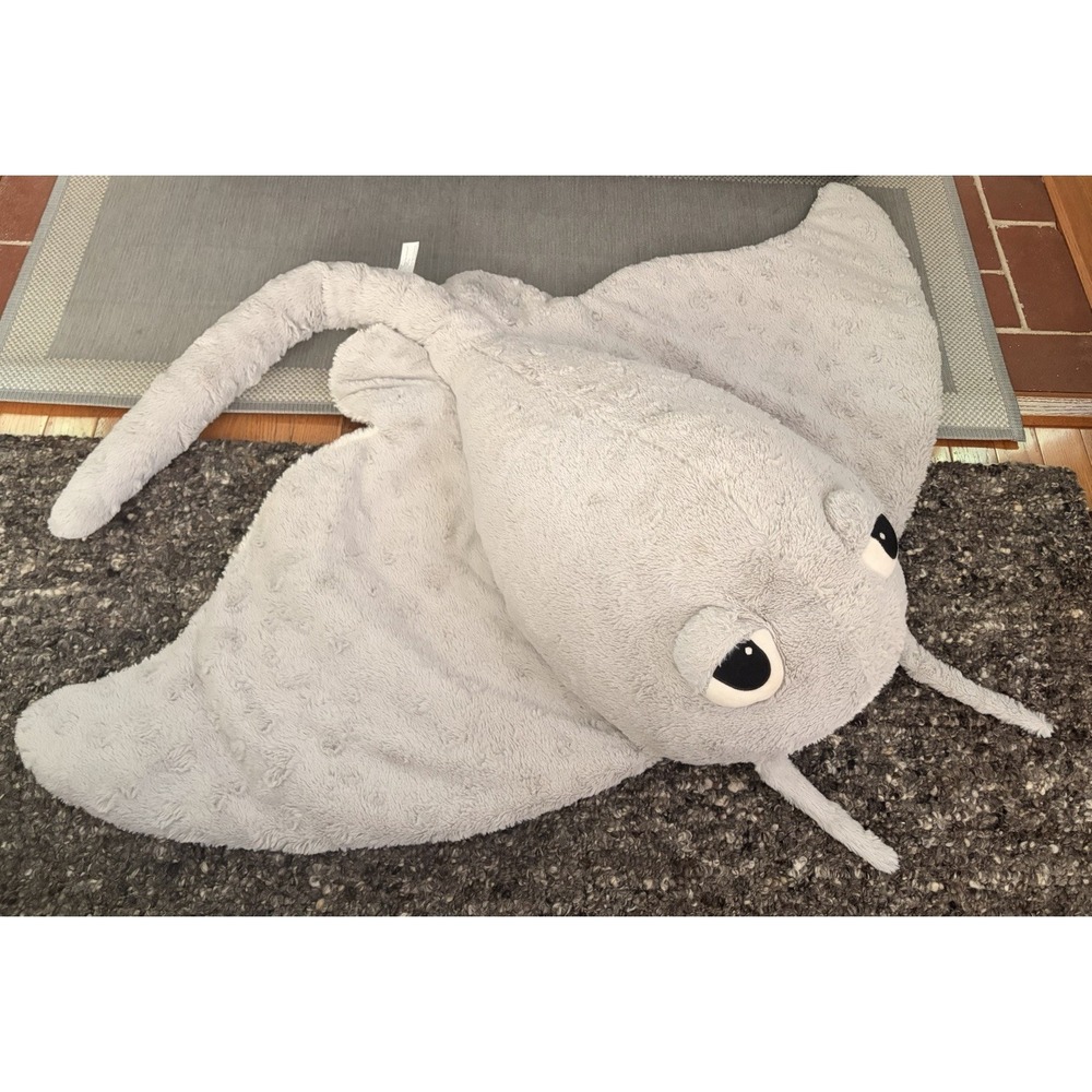 JUMBO Over 48" Stingray Grey XXL Soft Stuffed Animal Plush, Limited Release HTF